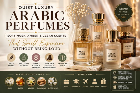 Quiet Luxury Arabic Perfumes: Soft Musk, Amber & Clean Scents That Smell Expensive