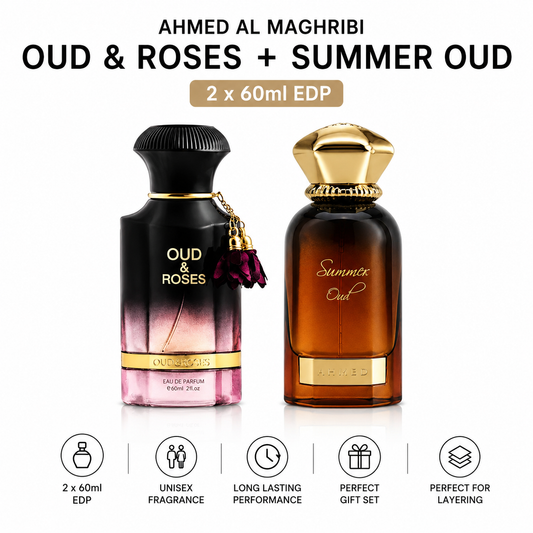 Ahmed Al Maghribi | Oud & Roses & Summer Oud Duo | 2 x 60ml EDP