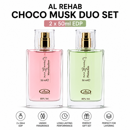 Al Rehab | Choco Musk Duo Collection | 2 x 50ml EDP